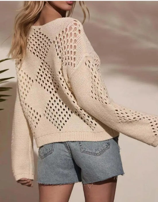 Hollow Knit Sweater