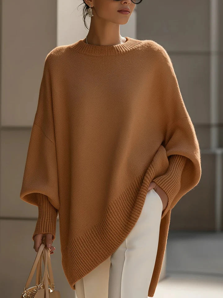 Autumn Winter round Neck Pullover Sweater Women Loose Lazy Solid Color Women Sweater